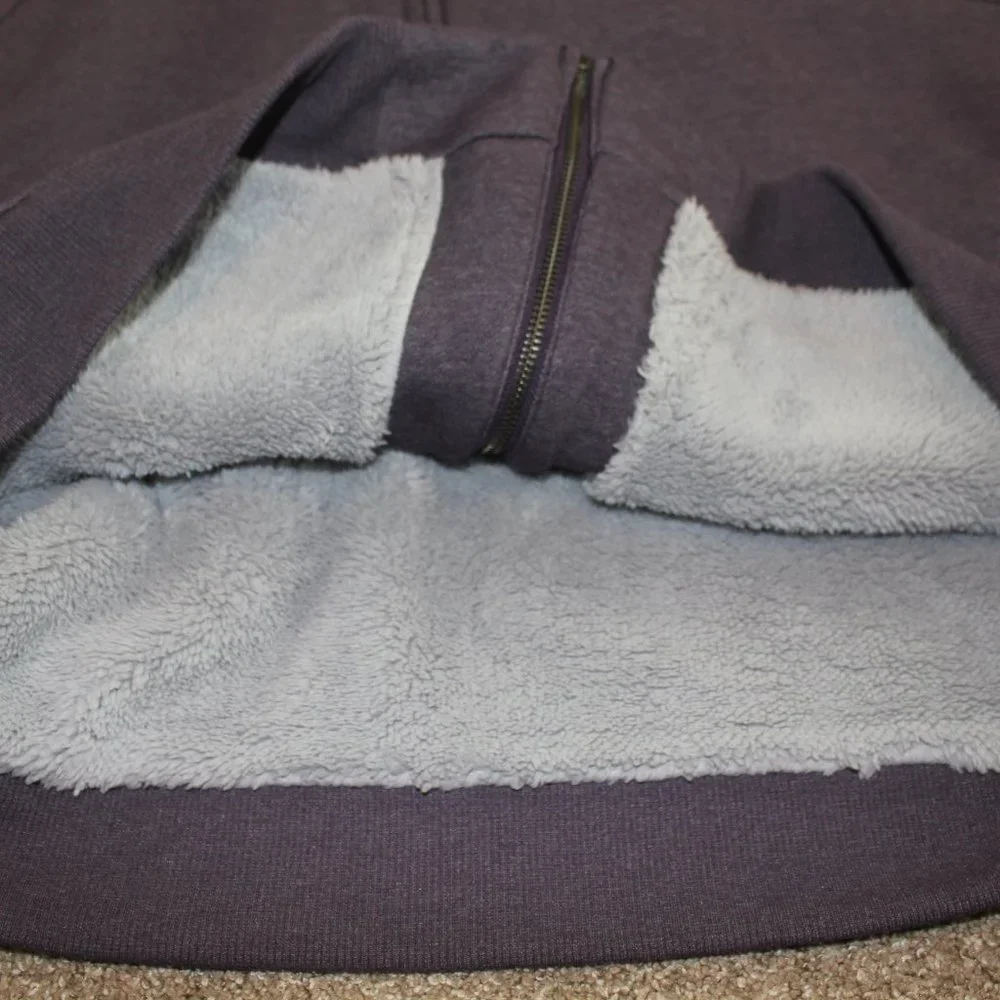Carhartt Clarksburg Purple Sherpa Lined Zip Sweatshirt Hoodie Women 1X 2X 3X NWT - Picture 8 of 8